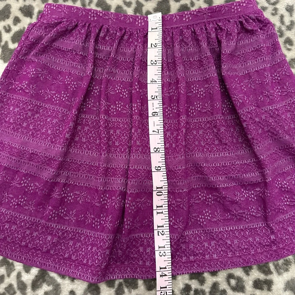 Old Navy Girls Textured Print Skirt in Prince Purple Size Large 10-12 Regular